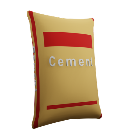 Sac de ciment  3D Illustration