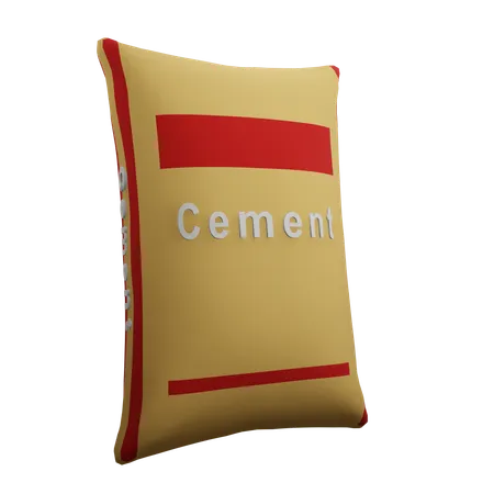 Sac de ciment  3D Illustration