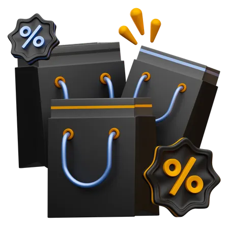 Sac de courses  3D Icon