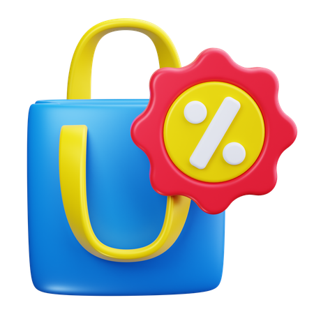 Sac de courses  3D Icon