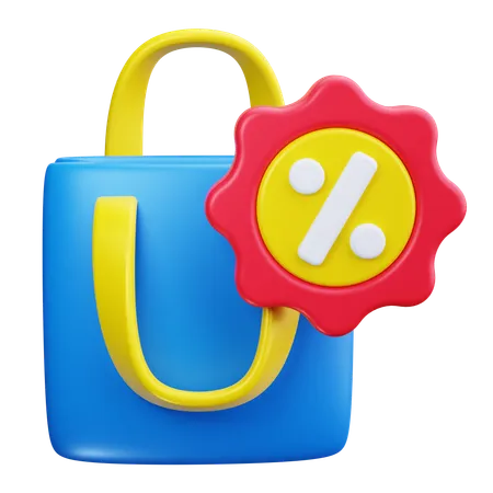 Sac de courses  3D Icon