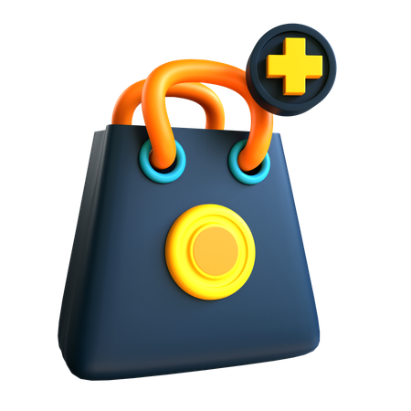 Sac de courses  3D Icon