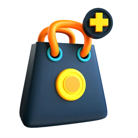 Sac de courses  3D Icon