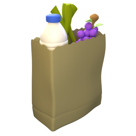 Sac de courses  3D Icon