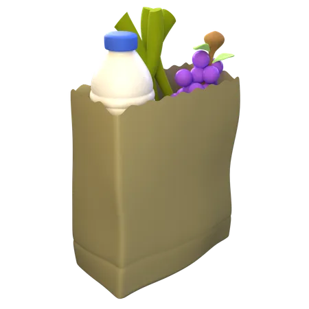 Sac de courses  3D Icon