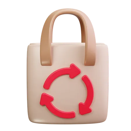 Sac à provisions écologique  3D Icon