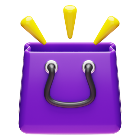 Sac à provisions vide  3D Icon