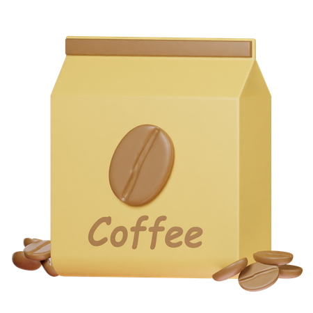 Sac de grains de café  3D Icon