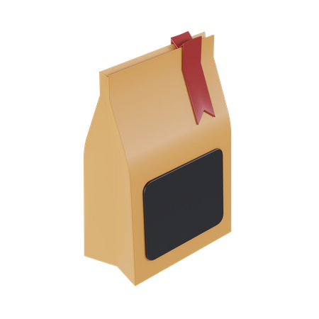 Sac de grains de café  3D Illustration