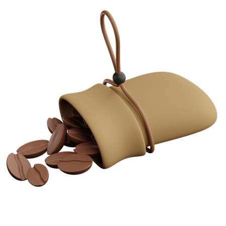 Sac de grains de café  3D Icon