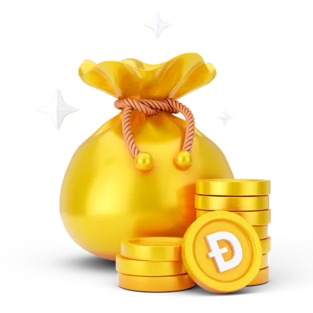 Sac à monnaie binance  3D Icon