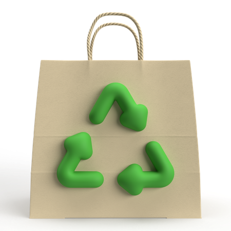 Sac recyclable  3D Icon