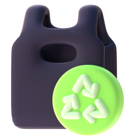 Sac recyclable  3D Icon