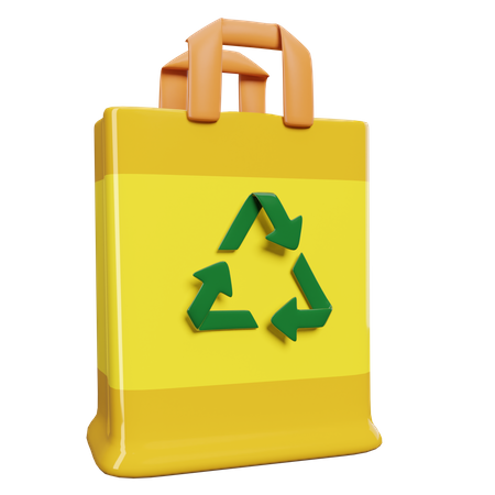 Sac recyclable  3D Illustration