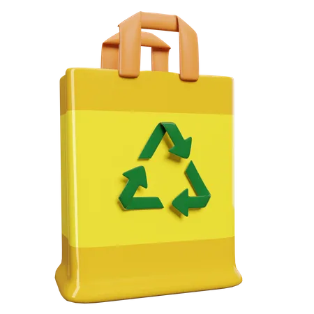 Sac recyclable  3D Illustration