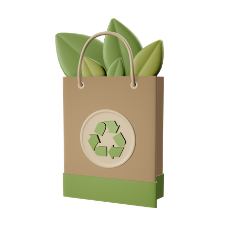 Sac recyclable  3D Icon