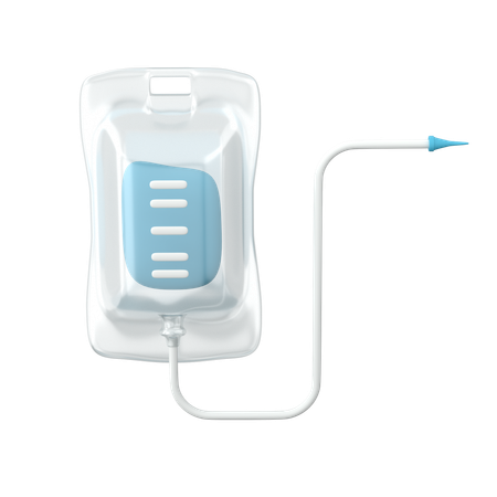Sac de solution saline  3D Icon