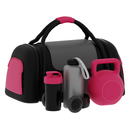 Sac de sport et équipement  3D Icon