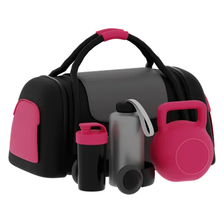 Sac de sport et équipement  3D Icon