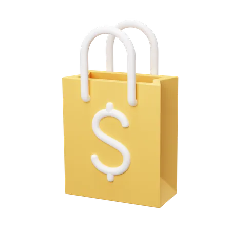 Sac dollar  3D Icon