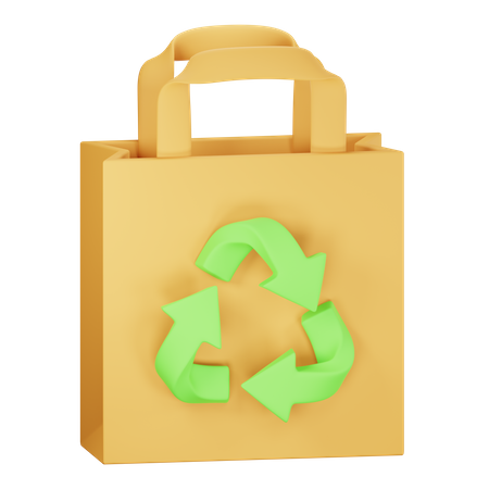 Sac écologique  3D Icon