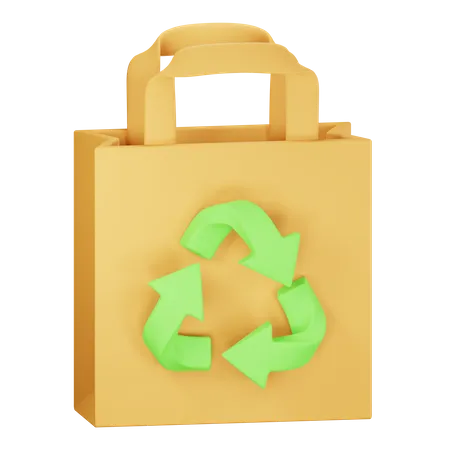 Sac écologique  3D Icon