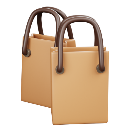 Sac en papier  3D Icon