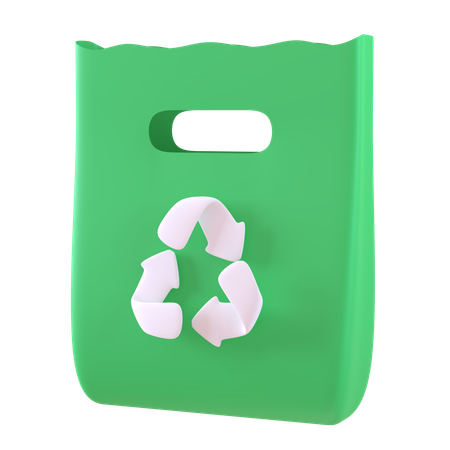 Recycler le sac en papier  3D Icon