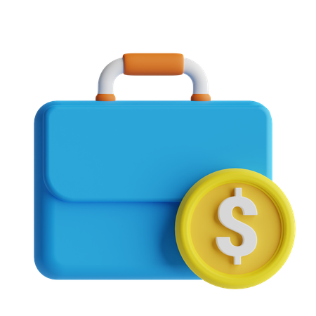 Sac financier  3D Icon