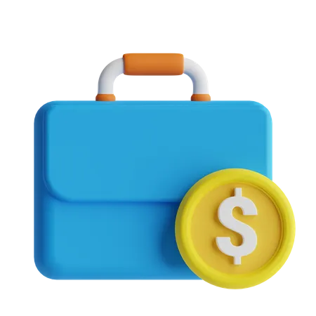 Sac financier  3D Icon