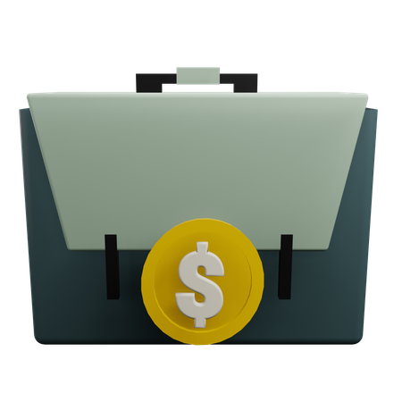 Sac financier  3D Icon