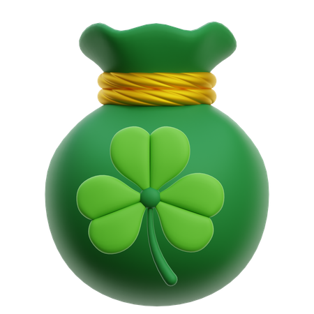 Sac pièce de monnaie saint patrick  3D Icon