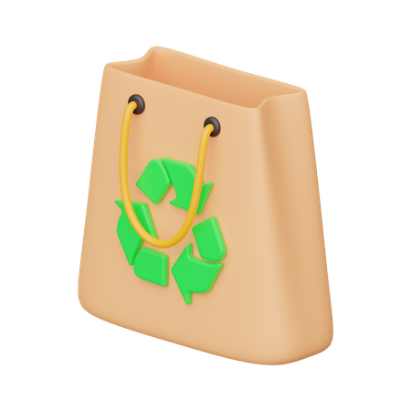Sac recyclable  3D Icon