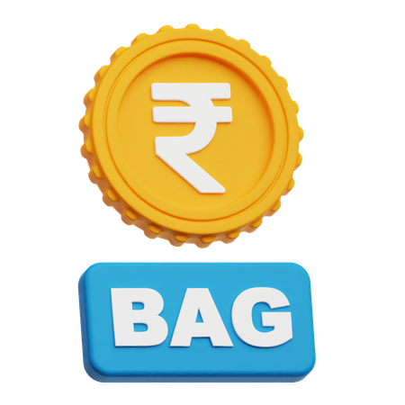 Sac de roupies  3D Icon