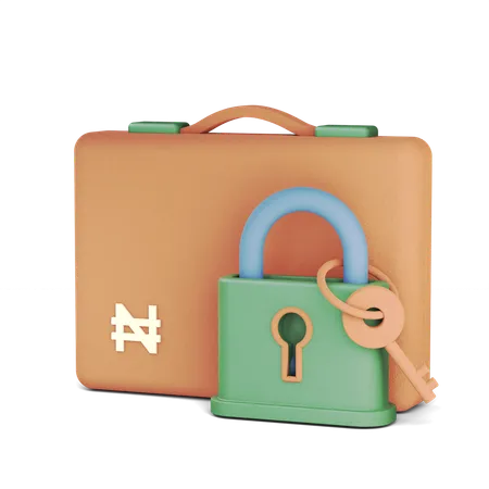 Sac sécurisé  3D Icon