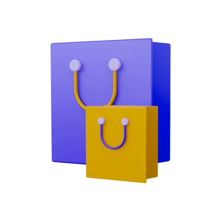 Sac de magasin  3D Icon