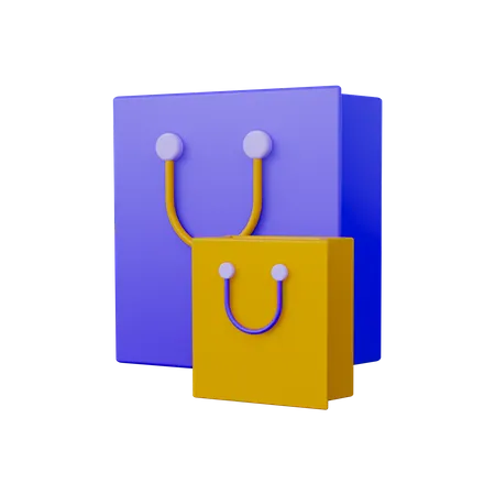 Sac de magasin  3D Icon