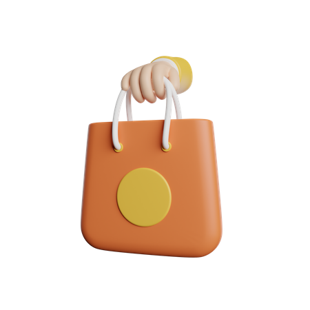 Sac de courses  3D Icon