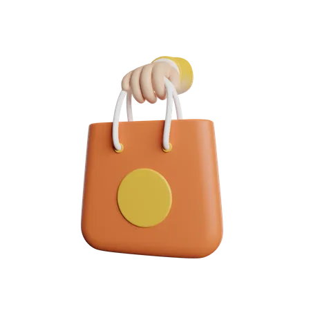 Sac de courses  3D Icon