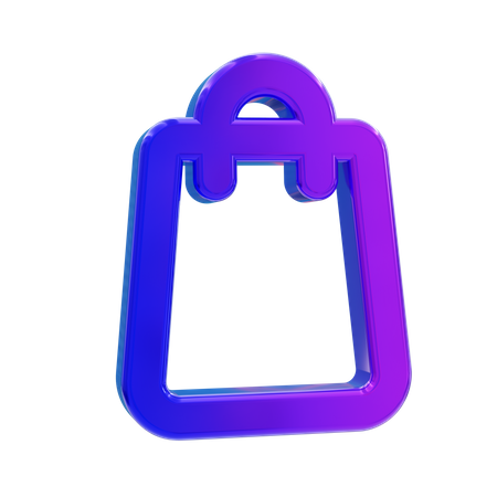 Sac de courses  3D Icon