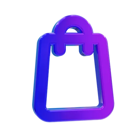 Sac de courses  3D Icon