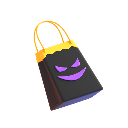 Sac à provisions d'Halloween  3D Icon