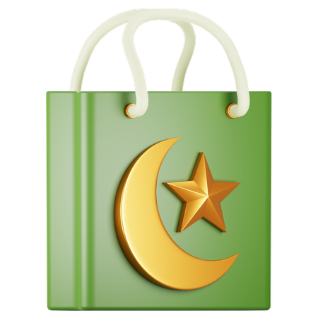 Sac à provisions pour le ramadan  3D Icon