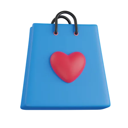 Sac de la Saint-Valentin  3D Icon