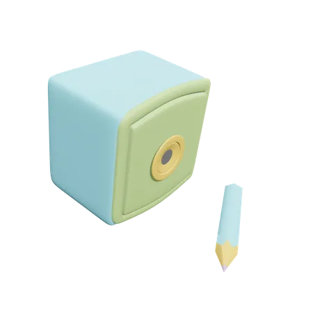 Sacapuntas  3D Icon