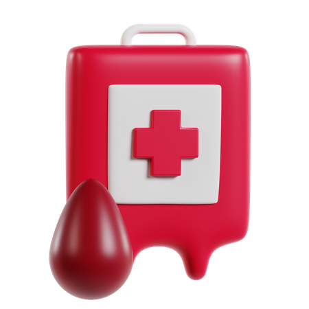 Sacca di sangue  3D Icon