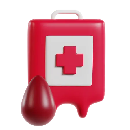 Sacca di sangue  3D Icon