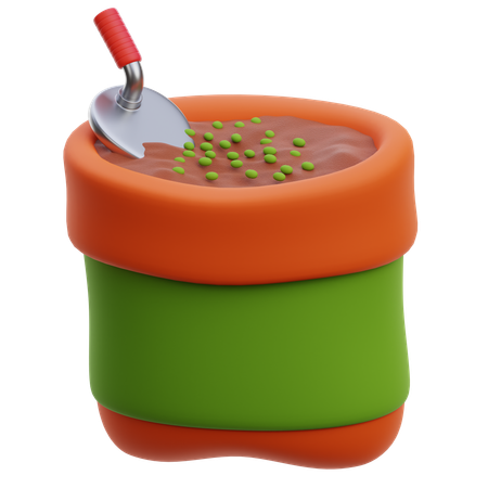 Sac de graines  3D Icon