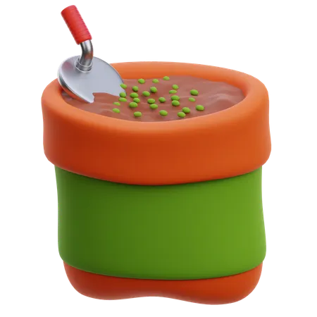 Sac de graines  3D Icon