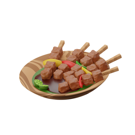 Saciar a comida  3D Icon